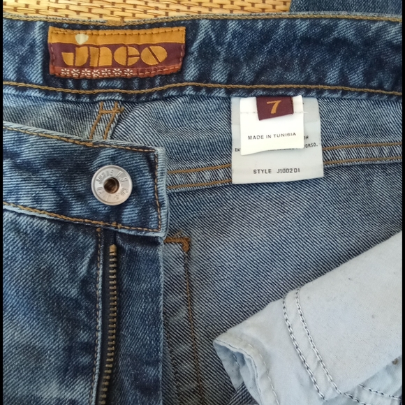 Vintage JNCO Bell Bottom Jeans Sz 7 - Picture 5 of 9